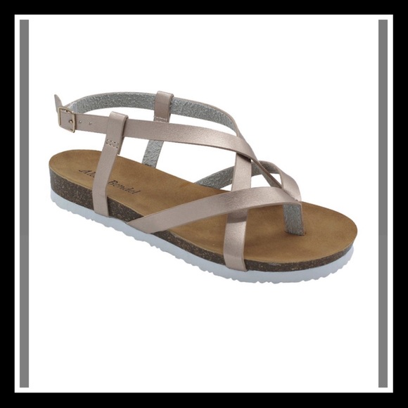 Alexis Bendel Shoes - [Alexis Bendel] Ladies Rose Gold Strappy Sandal